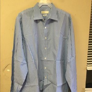 Michael Kors Dress Shirt Men’s Sz 17.5 Striped